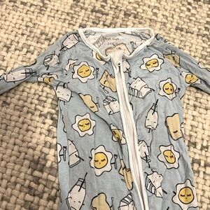 Little sleepies breakfast bamboo pajamas 6-12 mos
